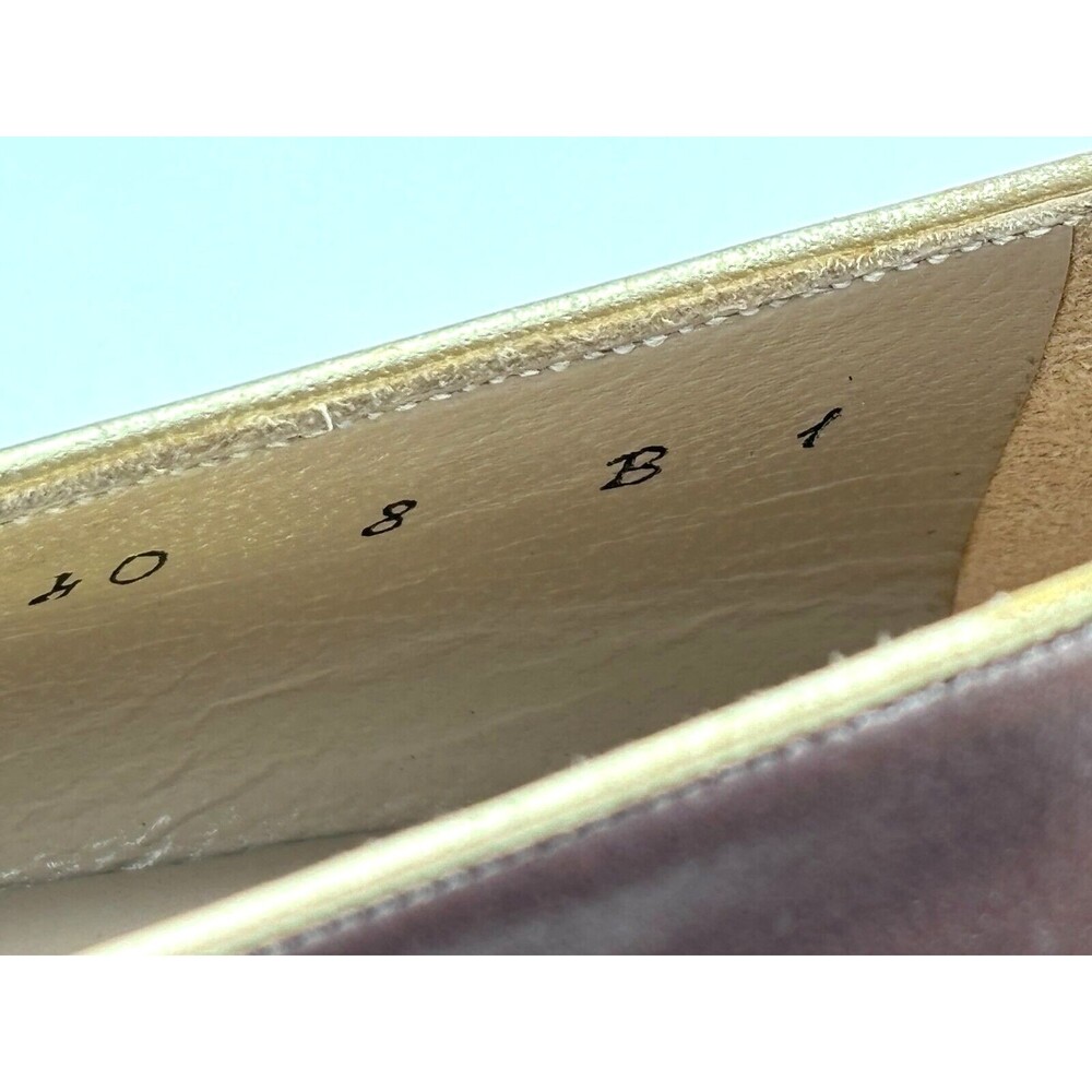 Salvatore Ferragamo Women’s Leather Pumps Sz 8B Bronze w Gold Trim DD10681 EUC - Picture 12 of 16